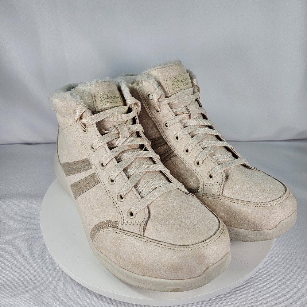 Skechers Ultra Flex 2.0 Everyday Crush Boots Women's 11M‎ Beige Natural A4